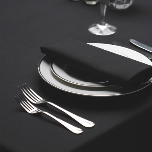Plain Black Tablecloths