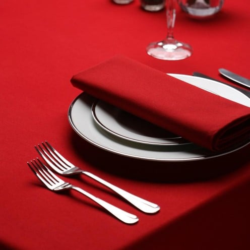 Plain Red Napkins